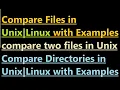 Compare Files in Unix with Examples