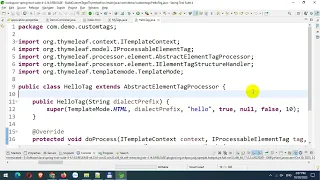 Build Custom Tags or Custom Dialects in Thymeleaf in Spring Boot C - Part 1