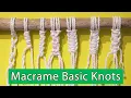 How To Macrame Basic Knots Beginner Tutorial LIT Decor