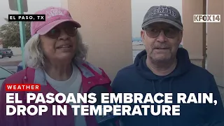 El Pasoans embrace rain but caution urged on slick roads