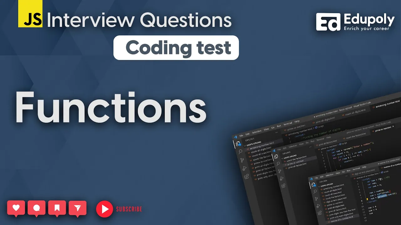 Practice Examples on Functions