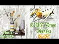 Lagu Yarn crafts || DIY Room Decor || Craft It 3 Ways Challenge