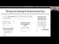 Lesson 6 Part 1 Multi dimensional arrays