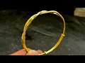 How to Make a Gold Bangle by Hand Traditional Jewelry making