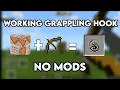 Working Grappling Hook MCPE Command Block