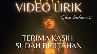 ghea indrawari terima kasih sudah bertahan berdamai lyric video lirik lagu terbaru