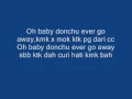 Lagu know no-donchu ever go away