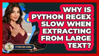 Why Is Python Regex Slow When Extracting From Large Text - Python Code School
