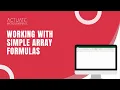 How to Use Array Formulas in Excel - Multiply Cell Ranges Easily
