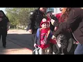 Rockford Fire Dept escorts heart transplant patient to school ceremony