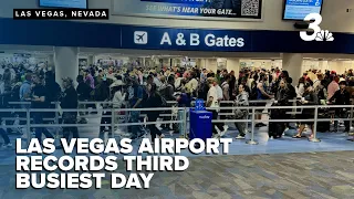 Third-busiest TSA day reported as long lines hit Las Vegas airport security