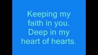 keeping my faith in you by luther vandross lyrics