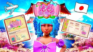 I MOVED ALONE TO JAPAN in Roblox Momo City 🍑✈️