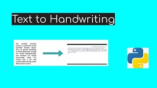 Text to handwriting using python pywhatkit