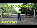 Installing Farm Gates on my property Hanging them by myself