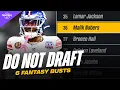 DO NOT DRAFT These 6 Overvalued Busts Fantasy Football DISASTERS 2026