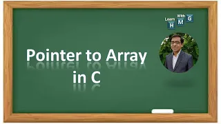 Pointers Lecture-4 Pointer to Array
