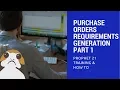 Prophet 21 Training and How To - PORG Part 1