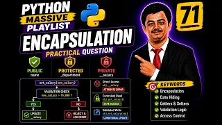 Python 71 Encapsulation Practical in Python Python Series