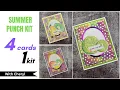4 Cards 1 kit Summer Punch June 2026 kit with Cheryl