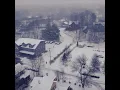 A snowy day in New Paltz NY drone