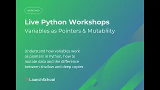 Variables as Pointers Mutability in Python
