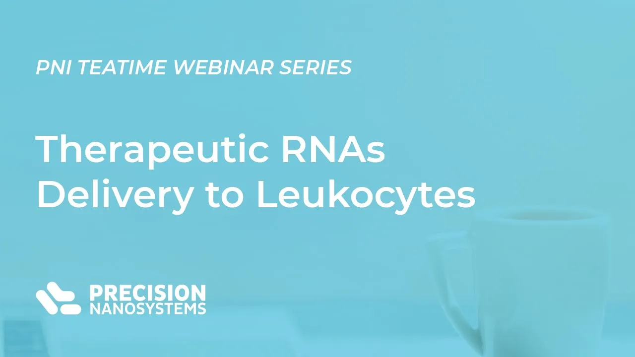 Therapeutic RNAs Delivery to Leukocytes presented by Dr. Dan Peer