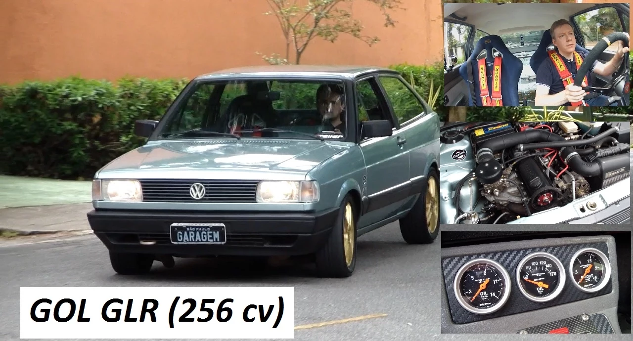 Garagem do Bellote TV: Gol GLR (turbo, intercooler, bancos-concha, 256 cv)