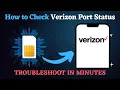 How to Check Verizon Wireless Port Status 2026 Full Guide