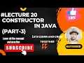 OOP s PART 3 CONSTRUCTOR