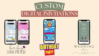 Text Message Invitations Custom Invitation Templates Baby Shower Wedding Birt ay Party