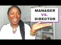 How is a Human Resources MANAGER different from a Human Resources DIRECTOR