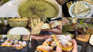 اليد فاليد نتهناو من لڤربج💪🏻روتين تحفيزي،تارت النيسلي و القارص😋تدبيرة لحساء بنتو👍بريوش بذوق الزبدة 