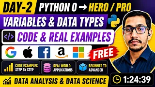 Python Full Courses for beginners Variables Data Types Input Output Type Casting - 2026