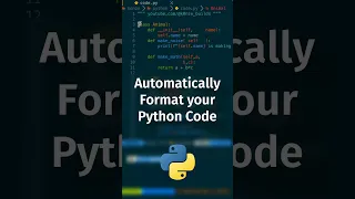 Automatically Format your using