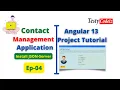 Angular 13 Project tutorial Contact Management Application in Angular Setup Json-server in Angular