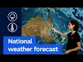 National Weather Forecast Rain and storms in the east cold front in the west