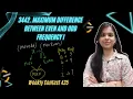3442 Maximum Difference Between Even and Odd Frequency I Weekly Contest 435 Strings Leetcode