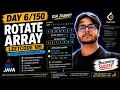 Day LeetCode 189 - Rotate Array Java DSA Journey Becoming Sudeep