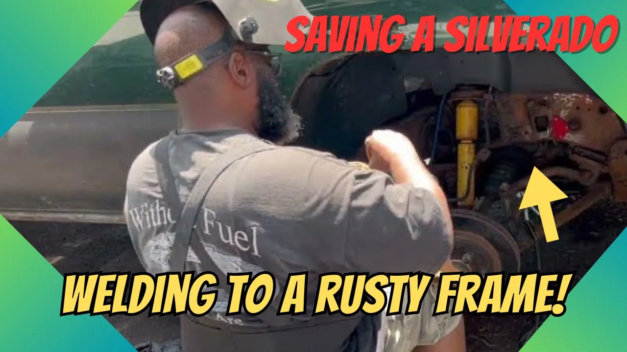 I used Harbor freight’s Titanium 125 flux-core welder to weld brackets to a truck frame