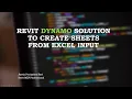 Create multiple sheets in Revit through Dynamo