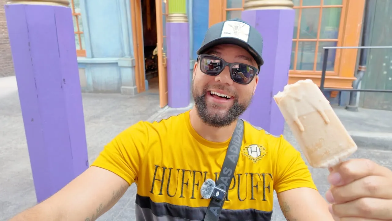 Trying the NEW ButterBeer Popsicle at Universal Orlando - My last theme park video for a few weeks