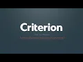 Criterion Learning Series - Time-Off Requests