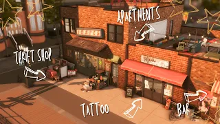 Thrift Shop Tattoo Bar Apartments Sims 4 Speed Build CC List