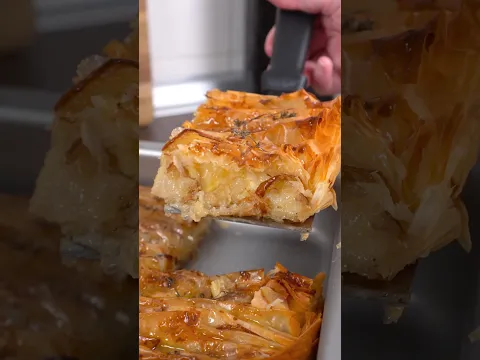 Tarta de Masa Filo con Queso Brie y Pera | Crujiente y Deliciosa #receta #tartasalada #queso