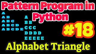 Pattern Program in Python Alphabet Triangle