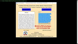 Character Recognition Using Python Opencv Optical Character Detection Using Deep Learning
