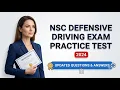 NSC Defensive Driving Course Final Exam 60 Questions and Answers Explained Set 04