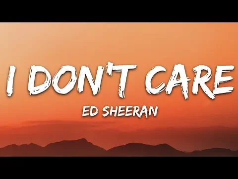 Download MP3 Ed Sheeran \u0026 Justin Bieber - I Don't Care (Lyrics)