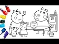 Peppa Pig Goes To The Vet Peppa Pig Coloring Pages 1080p